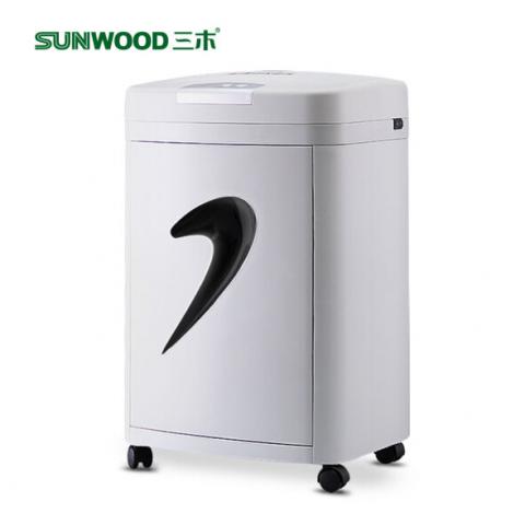 三木（SUNWOOD） 碎纸机SD9331白色2*6mm办公静音20L过热保护电动粉粹机